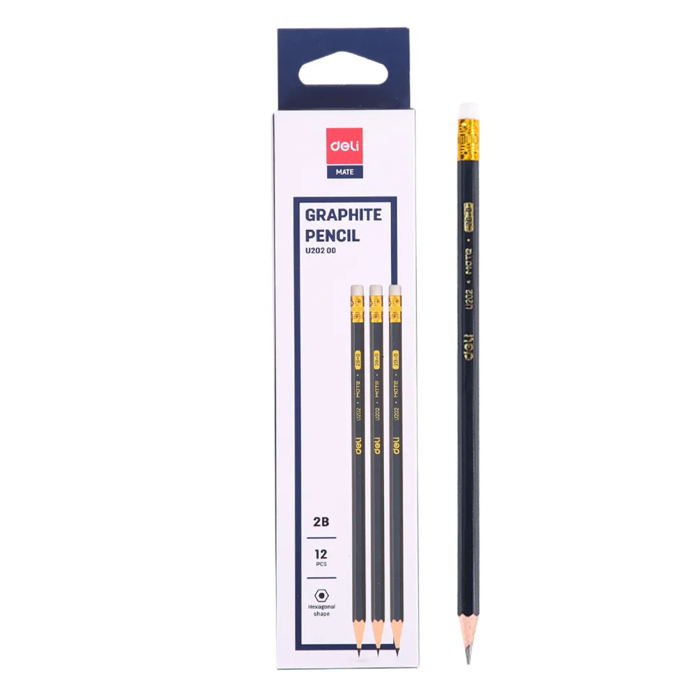 Wood Pencil U20200 2B [Pk 12] Deli