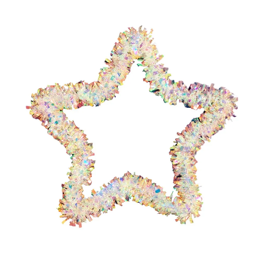 Xmas Wreath Ref 782 33cm, STARS, 3 COL WTC