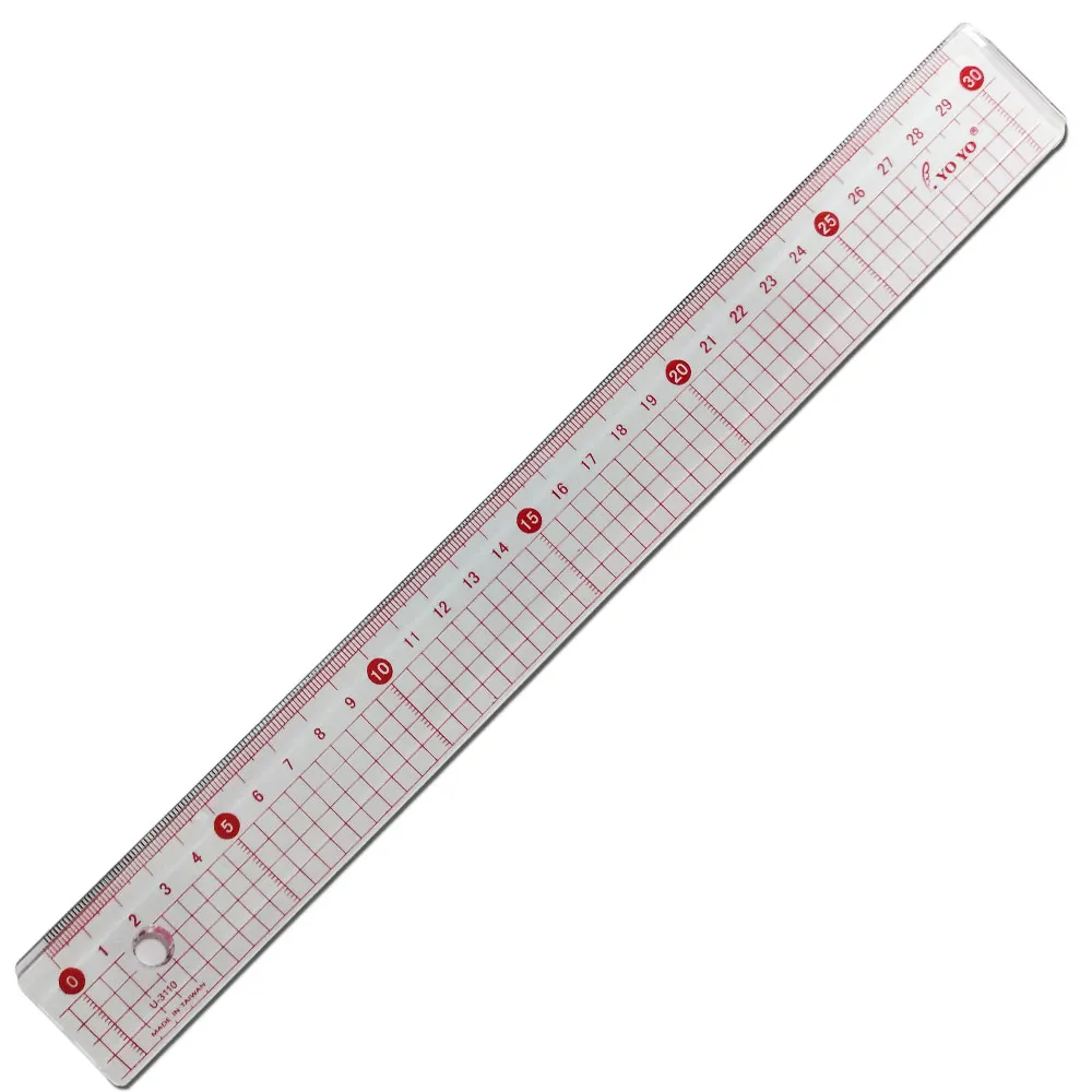 Plastic Ruler  12"/ 30cm Transparent Yoyo / Best