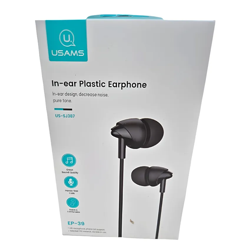 Earphone EP39 HD Microphone: Hands free Usams