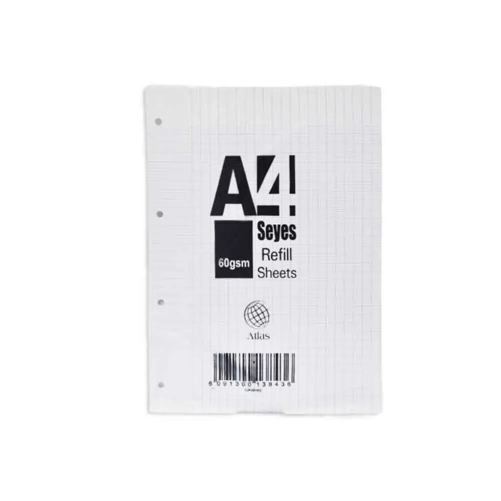 Refill Paper Ref XA4C A4, 60gsm, Seyes [Pk 40] Genius