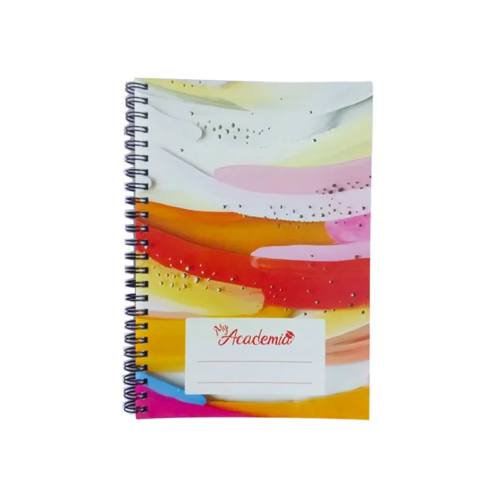 Spiral Notebook  A5, 120 Sheets Ruled, Paint Swatch My Academia 