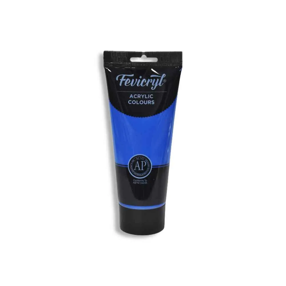 Acrylic Colours Ref AC12 200ml, Pthalocaynine Blue Fevicryl 