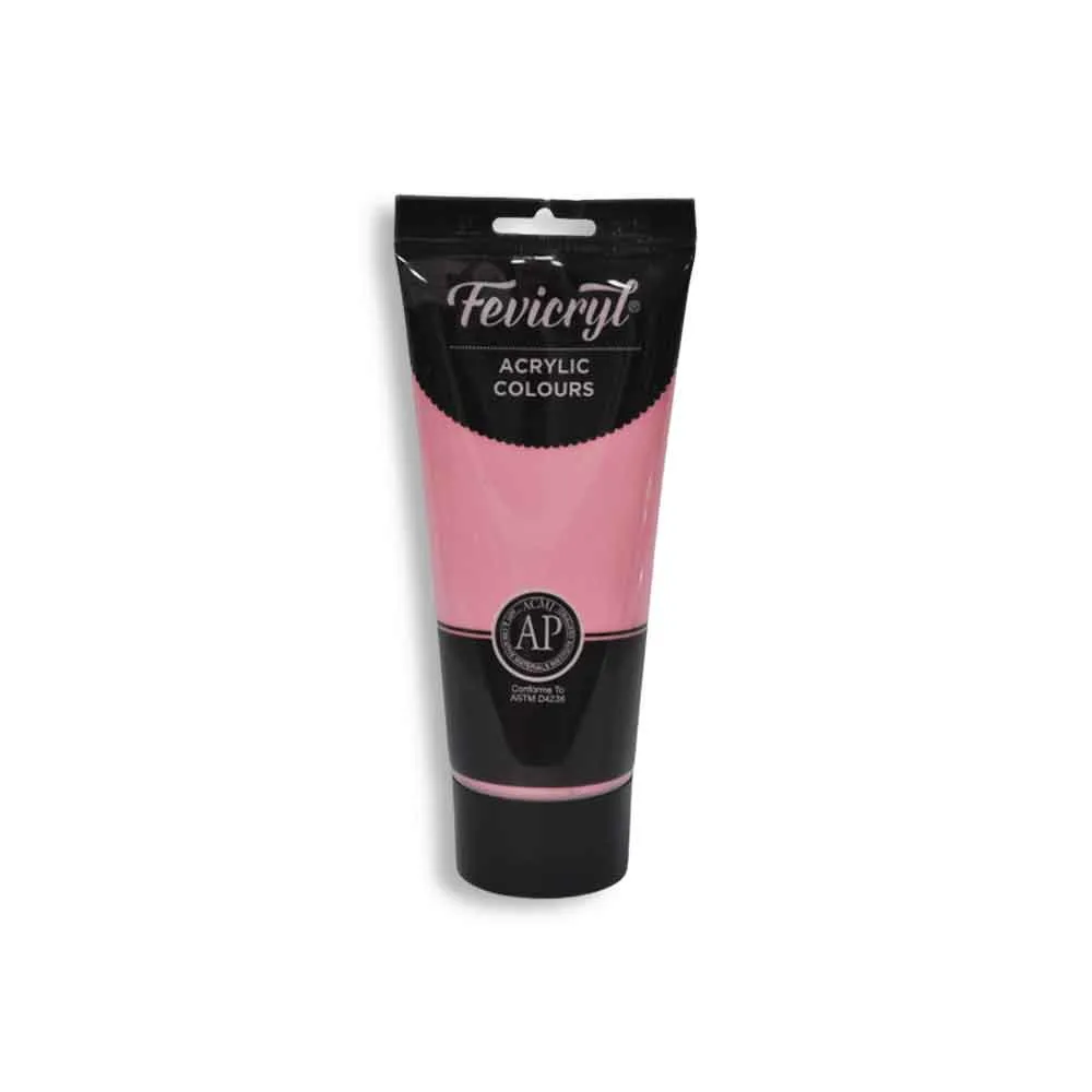 Acrylic Colours Ref AC41 200ml, Permanent Rose Fevicryl