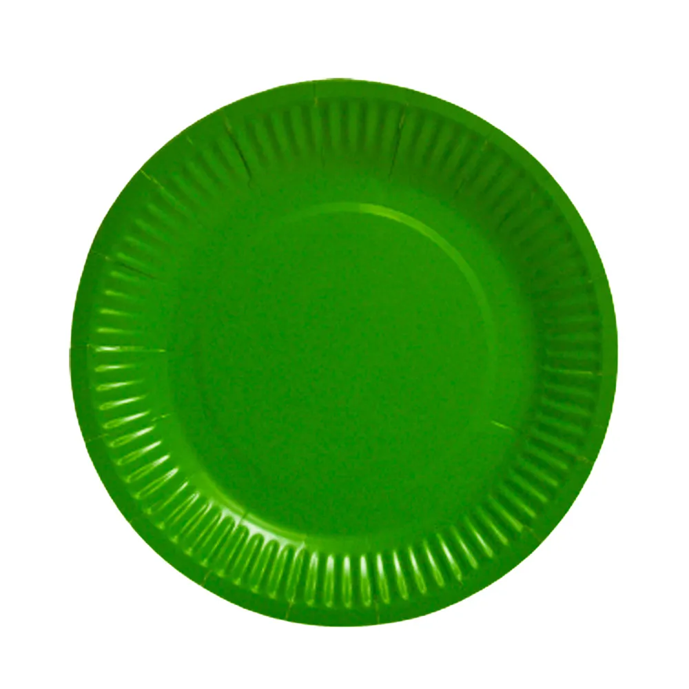 Paper Plates Party 9"/23 cm apple green [pk10] WTC