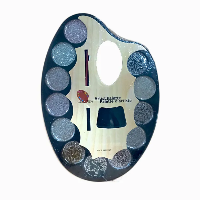 Glitter Water Colors 12 Colors, With Brush SW