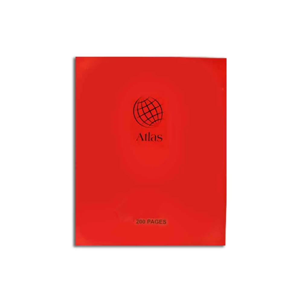 Exercise Book Ref RXL200 red cover , 200 pages Genius