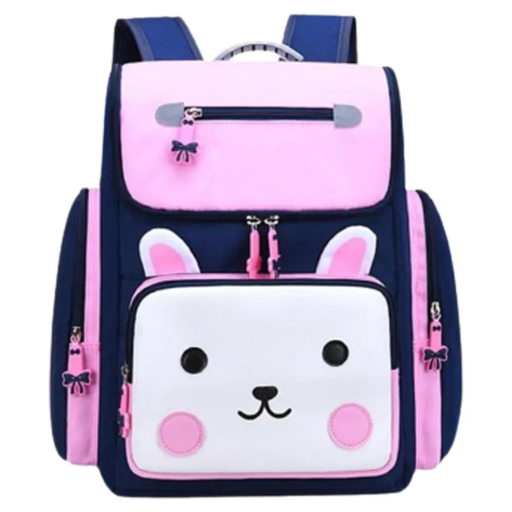 School Bag Polyester 38*33*14cm - Blue and Pink Rabbit My Academia
