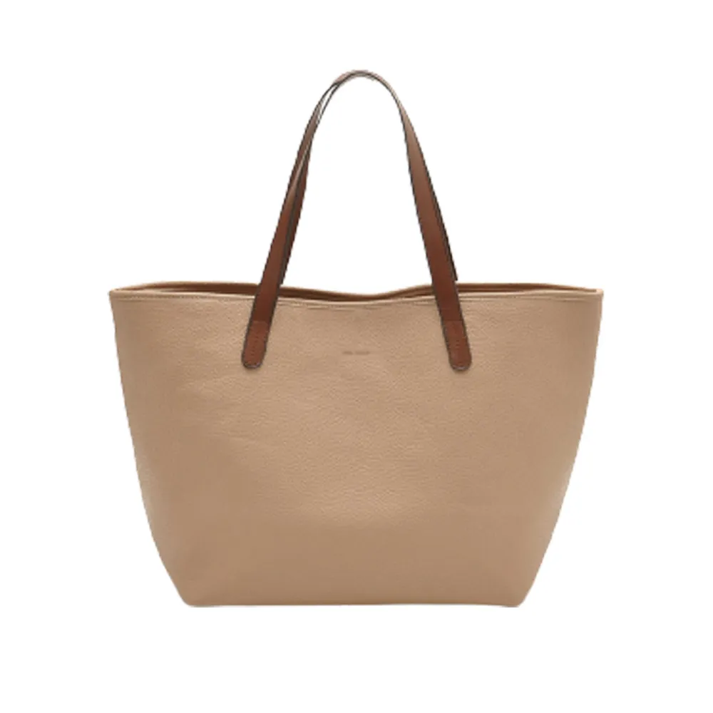 Hand Bag PU 33*15*28cm - Pale Brown My Academia