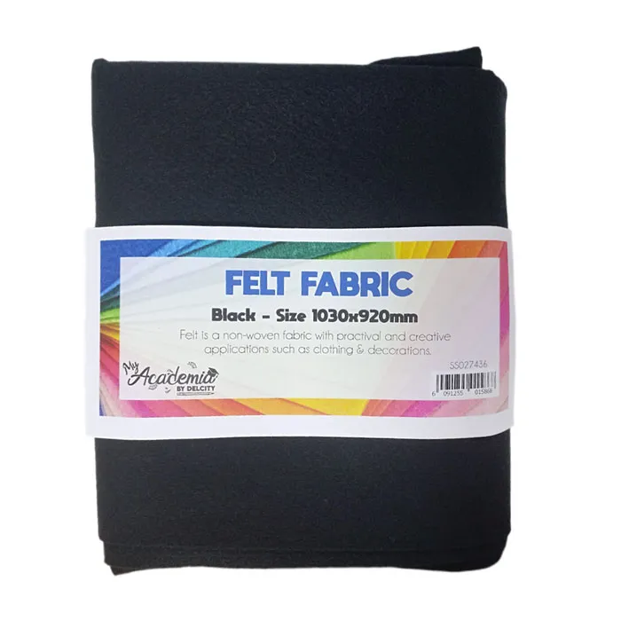 Felt Fabric Black, 1030x920mm HW