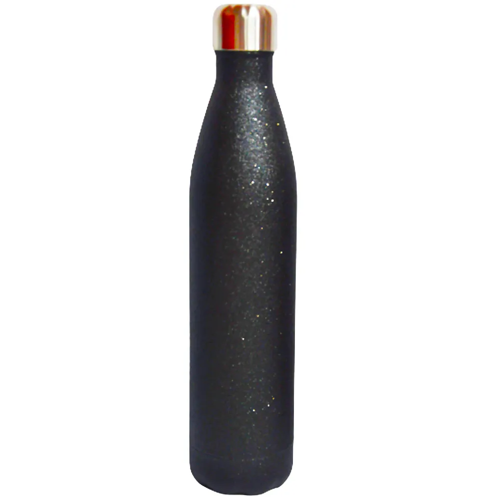 Bottle Stainless Steel Ref 08413 1000ml Black - Glitter [Isotherm] JF