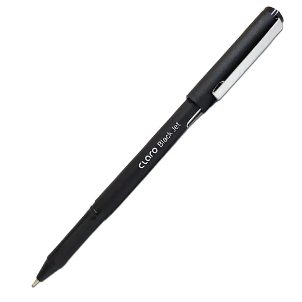 Ball Pen Black Jet Tips 1.0 mm , Black  Claro