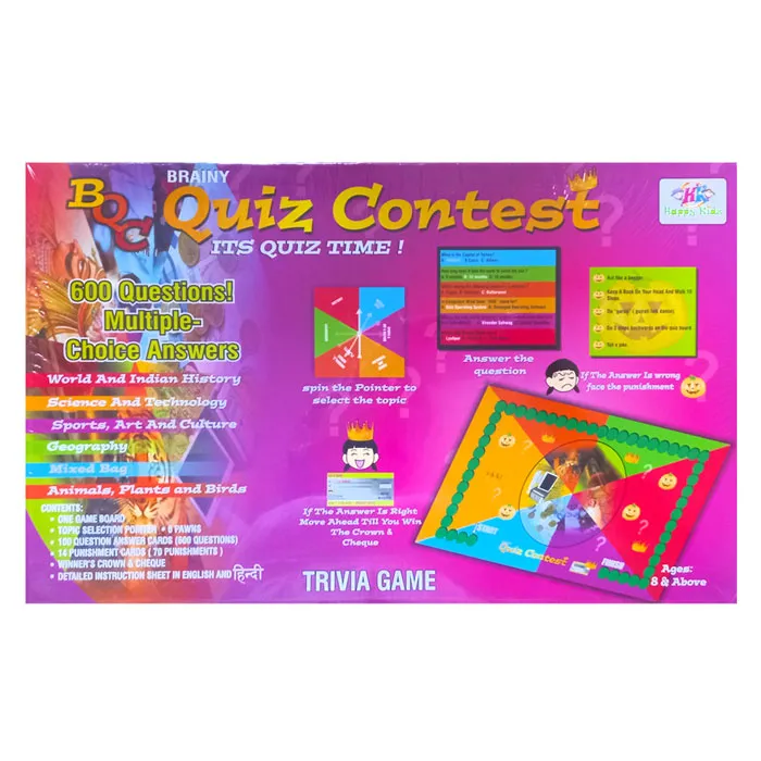 Game Brainy Quiz Contest RP