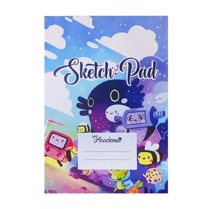 Sketch Pad  A4, 30 Sheets, Cartoons MyAcademia