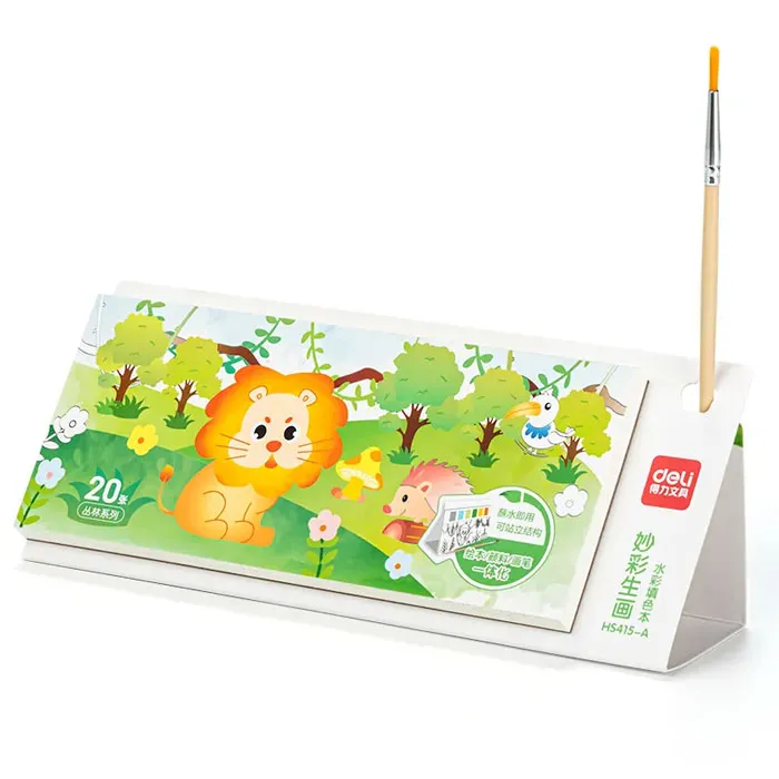 Coloring Book Ref HS415-A 20 Sheets,6 Colors ,S:210*110mm Deli