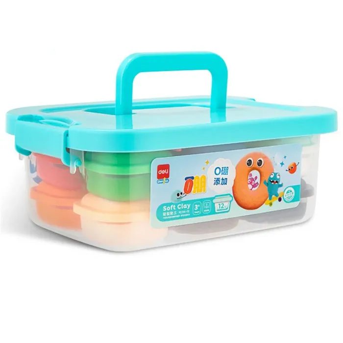 Soft Clay Ref YC114-12 12 Colours Deli