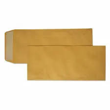 Envelope Manila Plain 4"x9", W102*D229mm, Peel & Seal [Pk 100] No brand