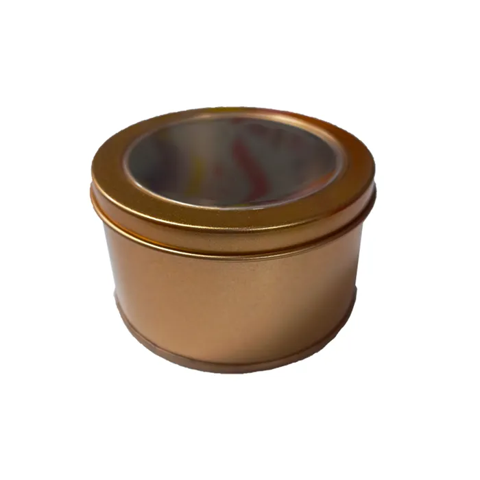 Metal Box Ref LC509 Circle, Gold FW