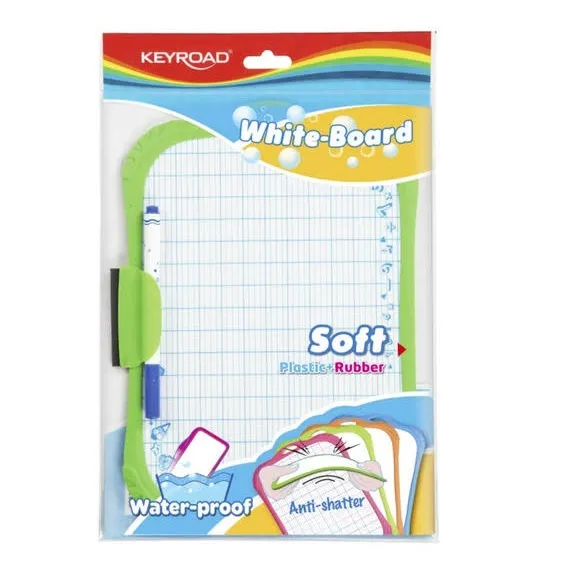 White Board with Marker Ref KR971328 A4 Waterproof KeyRoad