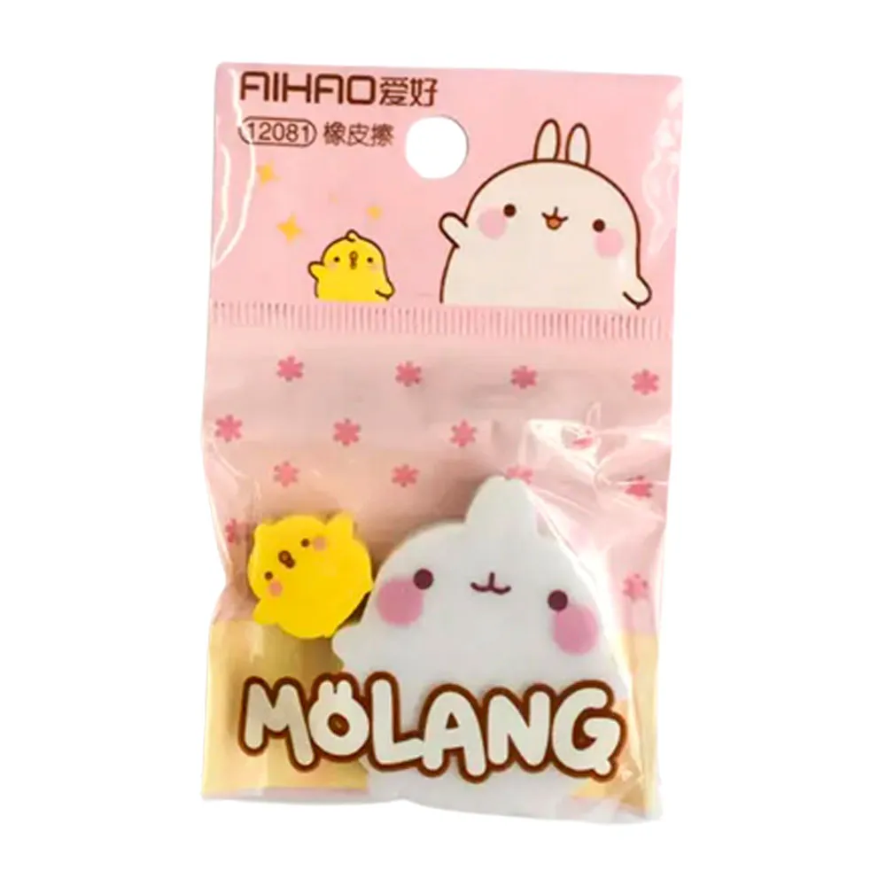 Eraser Ref129 Kawai Chick & Chicken Molang Erasers MeliMelo