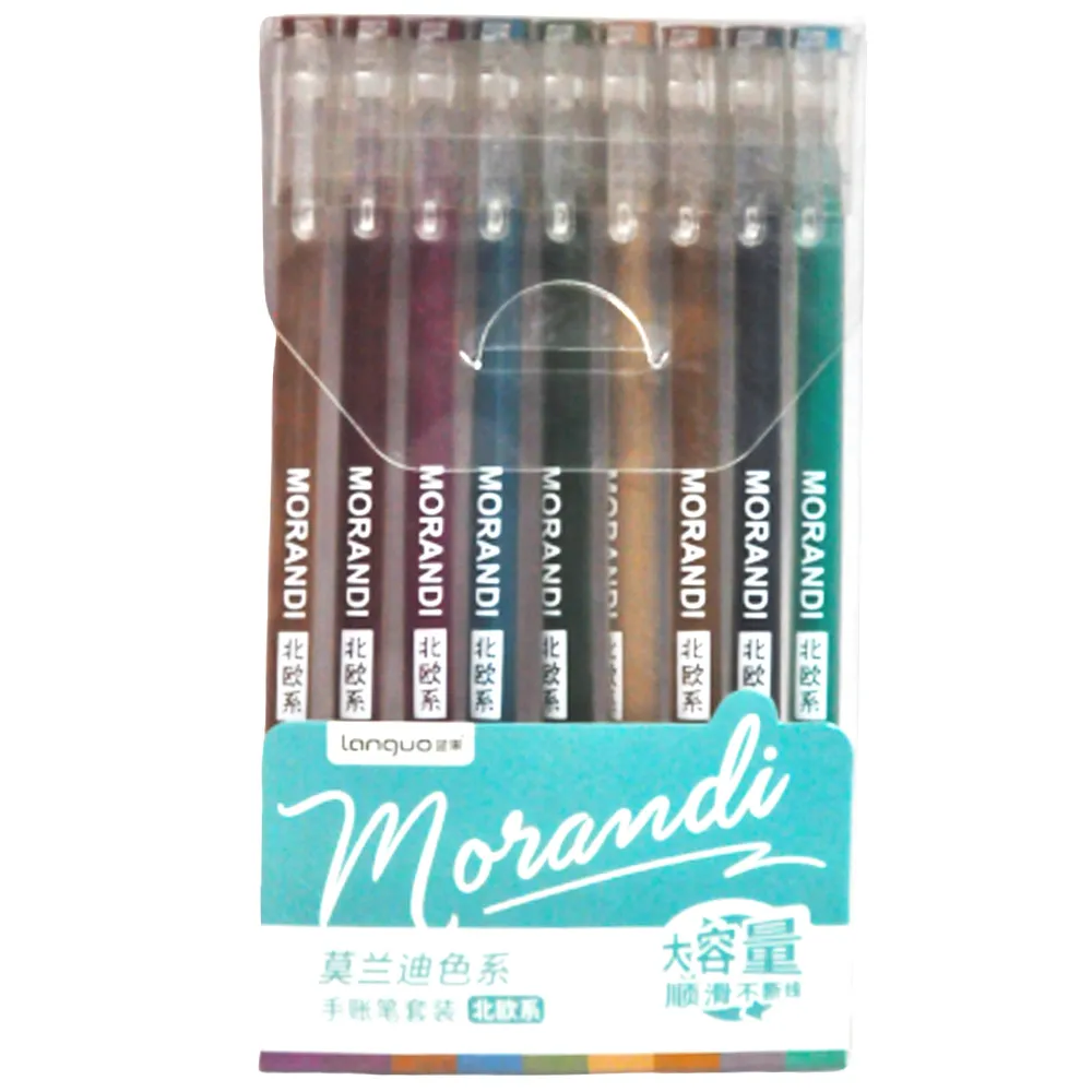 Gel Pen Ref 674 Color Ink - Morandi Shade D0222 - Pk 9 MeliMelo