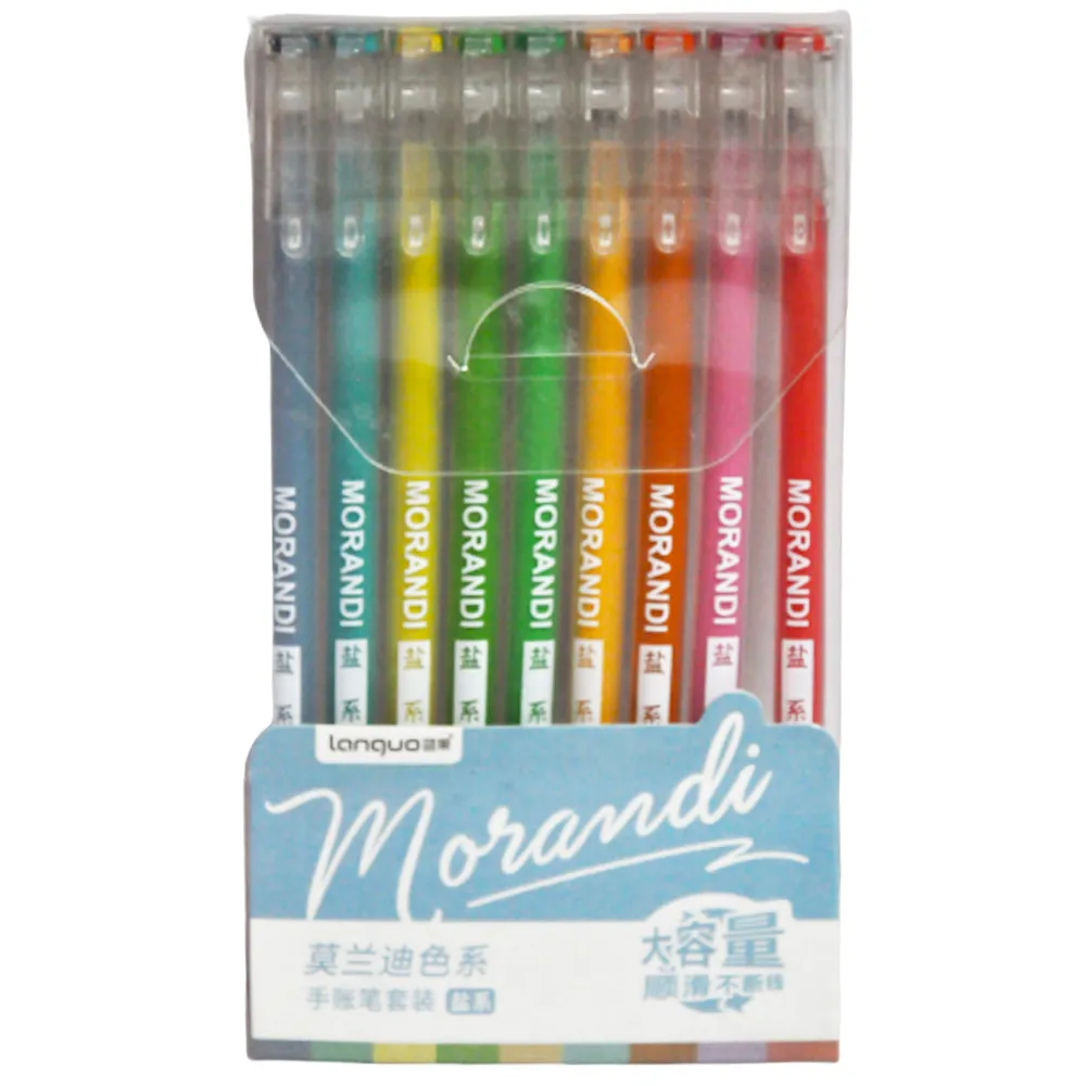 Gel Pen Ref 674 Color Ink - Morandi Shade D0223 - Pk 9 MeliMelo