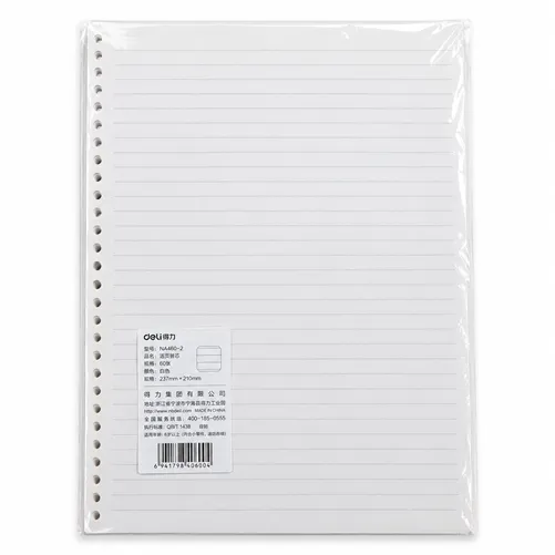 Loose-Leaf Notebook Refill Ref NA460-2 S:297mm×210mm: Ruled Deli