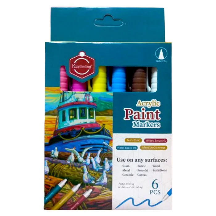 Acrylic Paint Markers Ref N298021 / APM-6 6 Colours WYC
