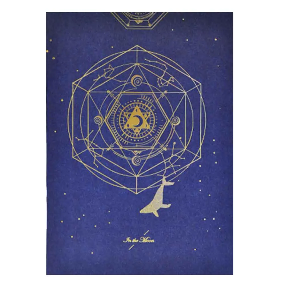 Soft Cover Notebook Ref QFB560 B5, 60 Sheets, Star Sea Whale Dream [In The Moon] Deli