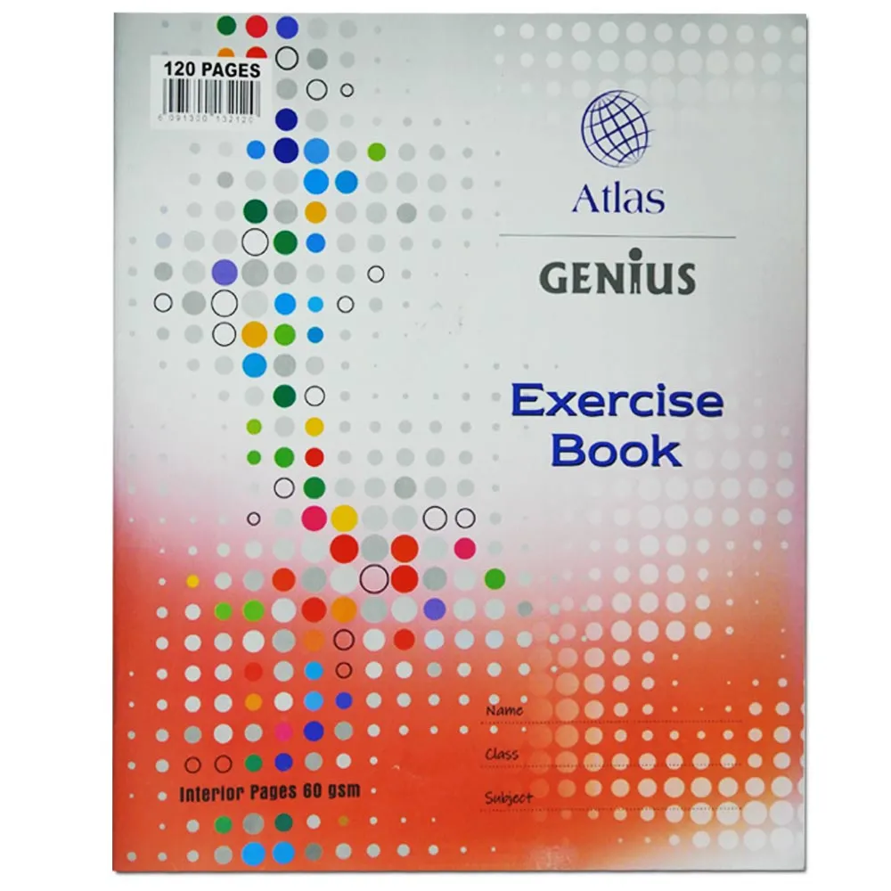 Exercise Book  Ref BXL120  Single Ruled, Extra Large, 120 Pages Genius
