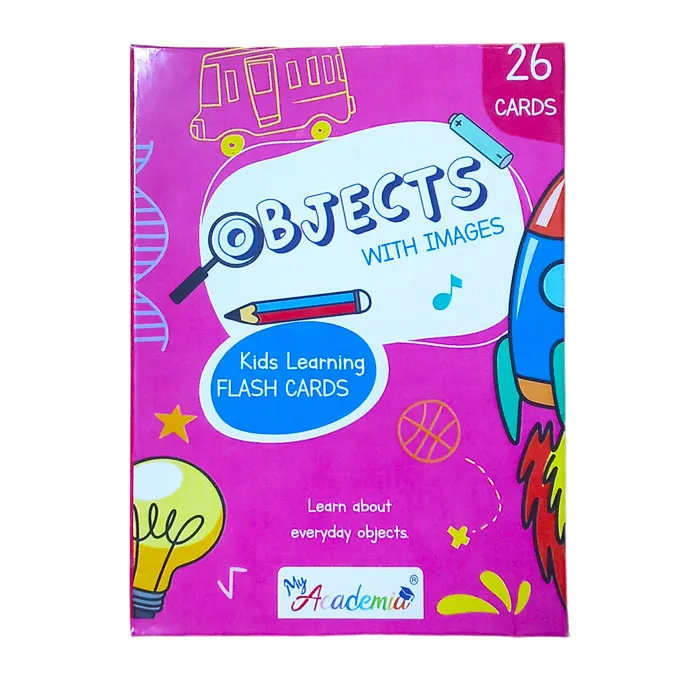 Flash Cards - Objects 26 Cards With Images My Academia