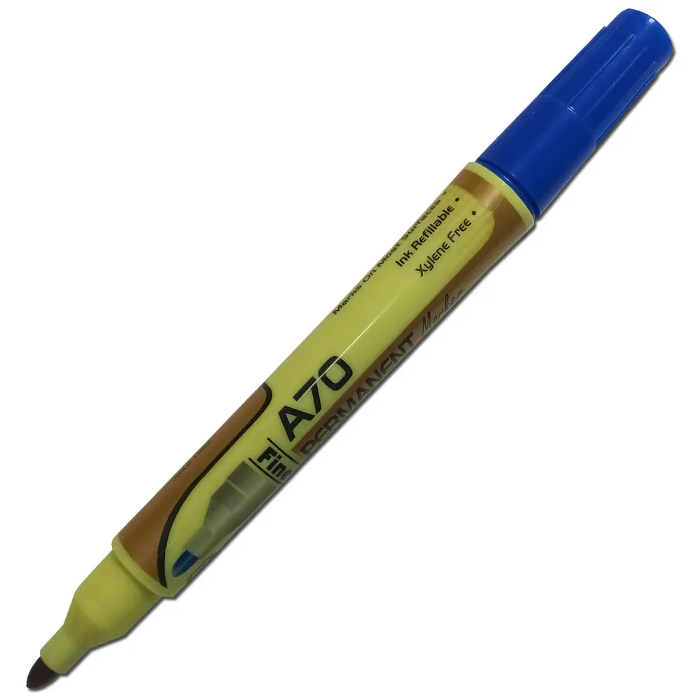 Permanent Marker Ref A70 Fine Blue Yosogo