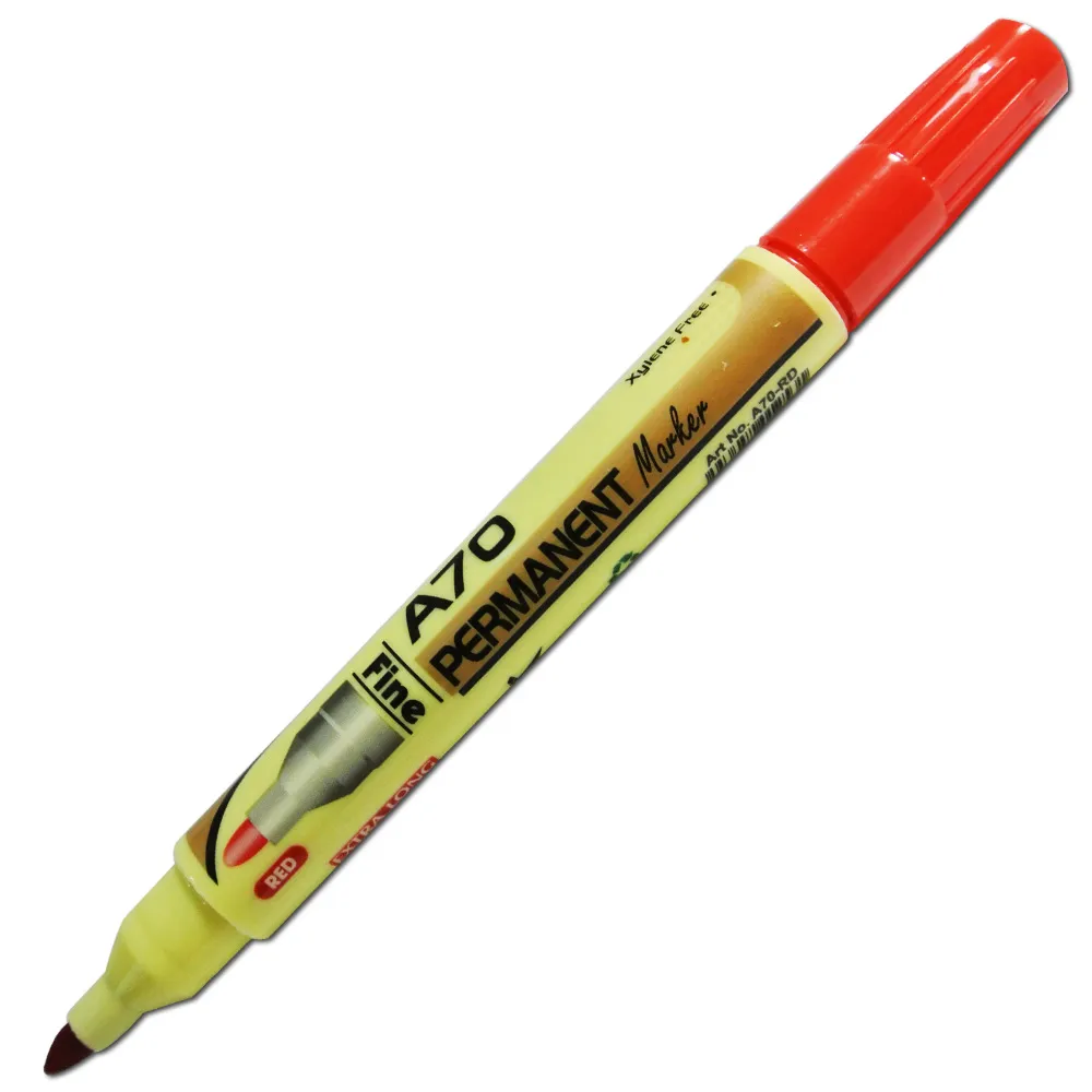 Permanent Marker Ref A70 Fine Red Yosogo