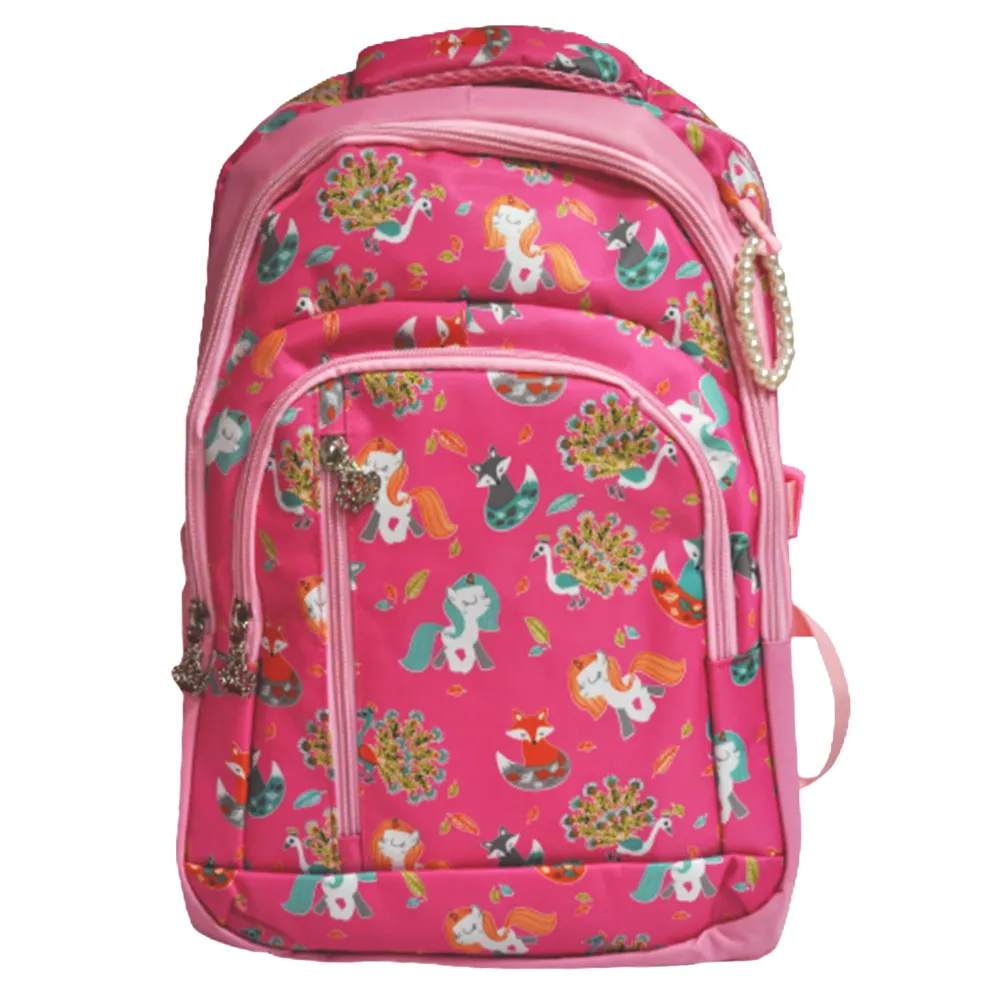 School Bag Nylon 43*30*19cm - Pink My Academia