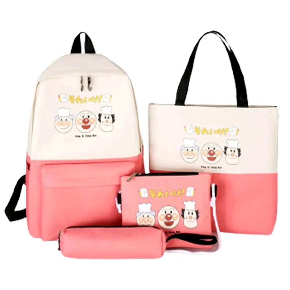 School Bag Bundle Pink Polyester - Backpack, Handbag, Pouch, Pencil Case My Academia
