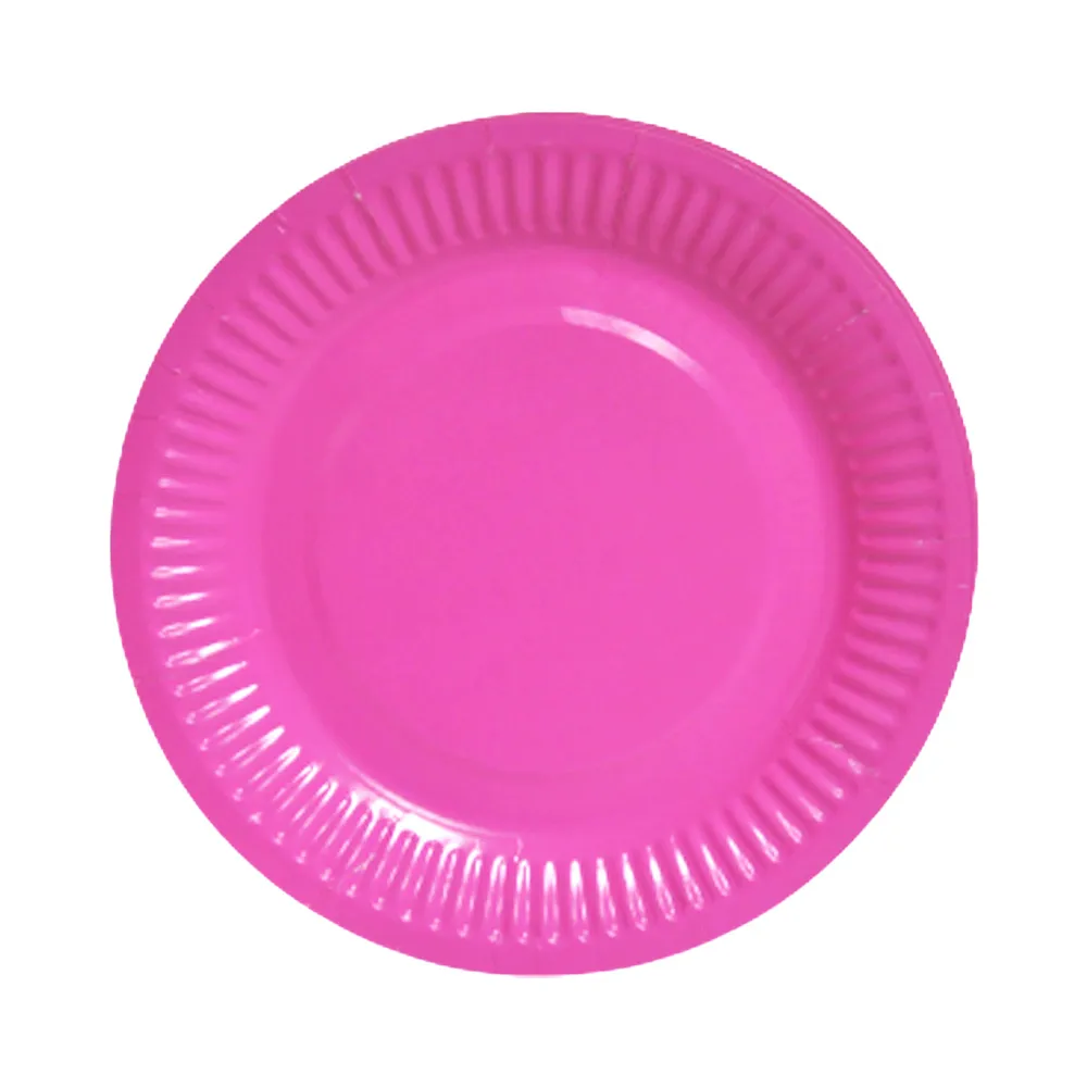 Paper plates party 9"/23 cm pink [pk10] WTC