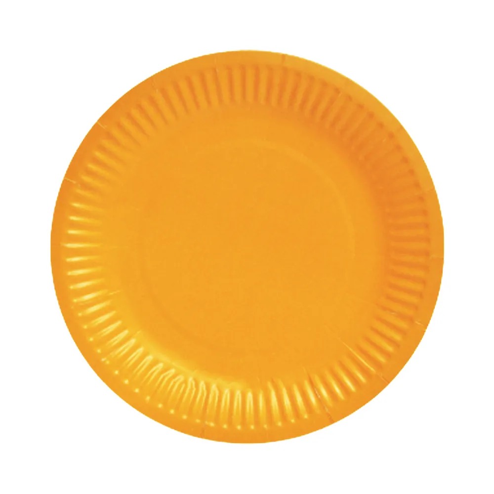 Paper Plates Party 9"/23 cm orange [pk10] WTC