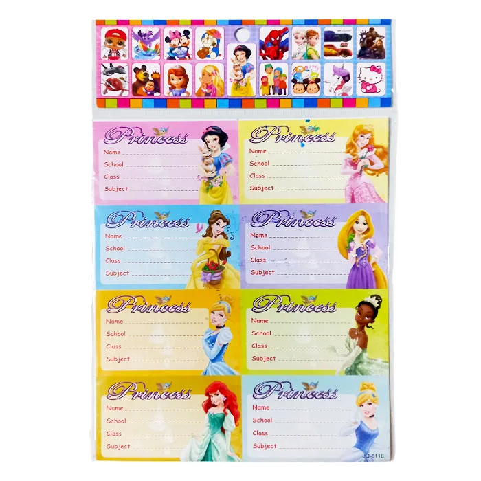 Sticker Name Ref 811 Assorted Cartoon Characters [Pk 32] WYS