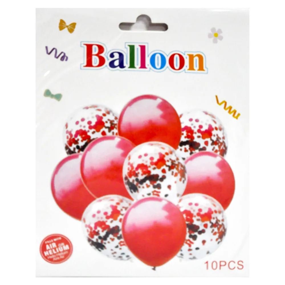Birthday Balloons Ref YW3176-1A8P Red Set // Yellow Set // Silver Set [10pcs] FW