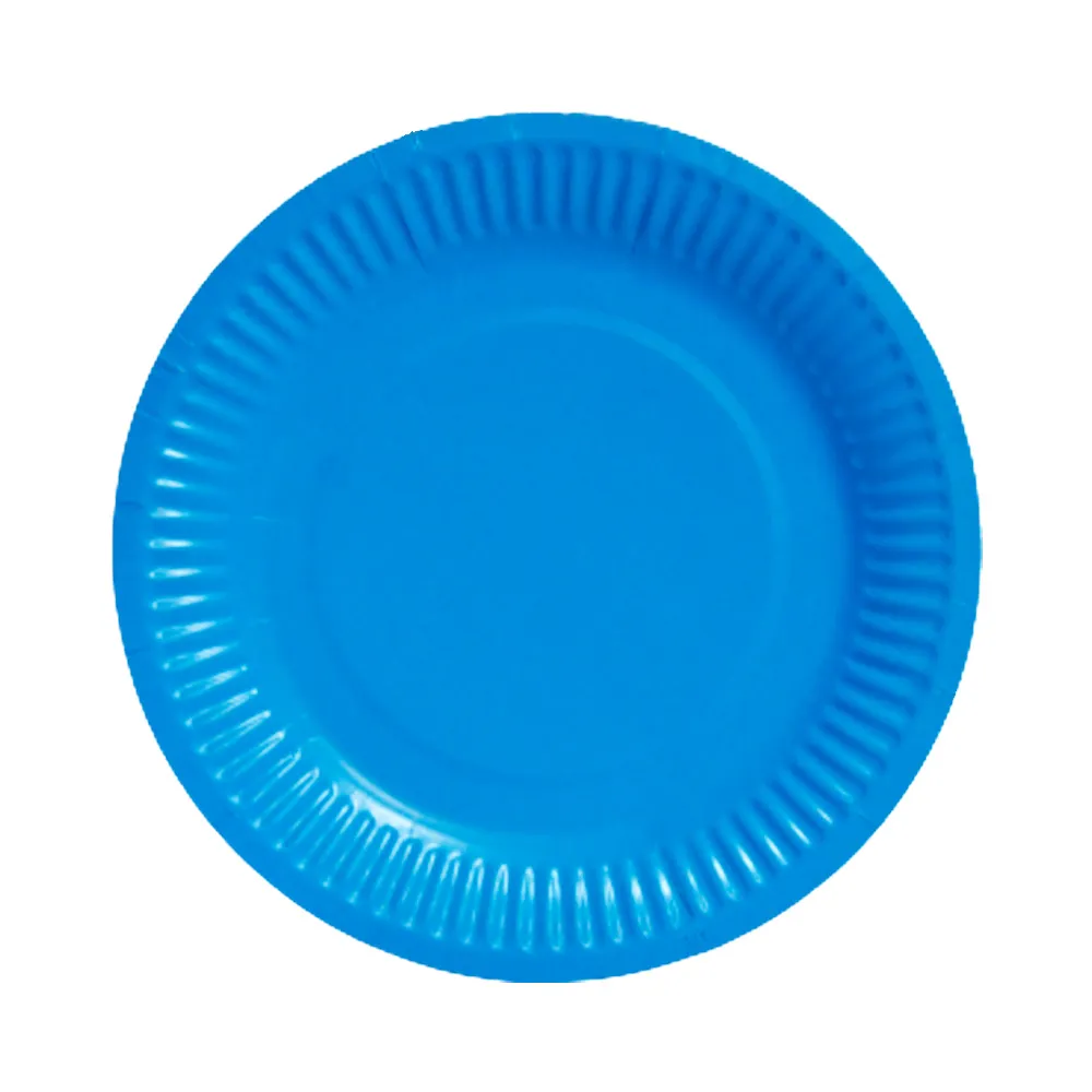 Paper Plates Party 9"/23 cm light blue [pk10] WTC