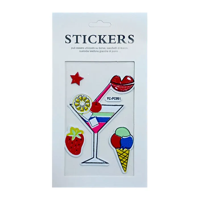 Stickers Ref YC-PC00 Bicycle & Cocktail Design FW