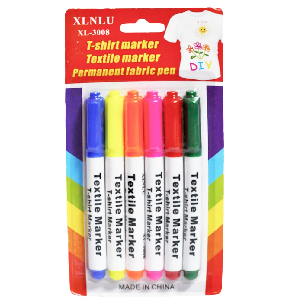 Textile Marker Ref XL-3008 6 Colours SW