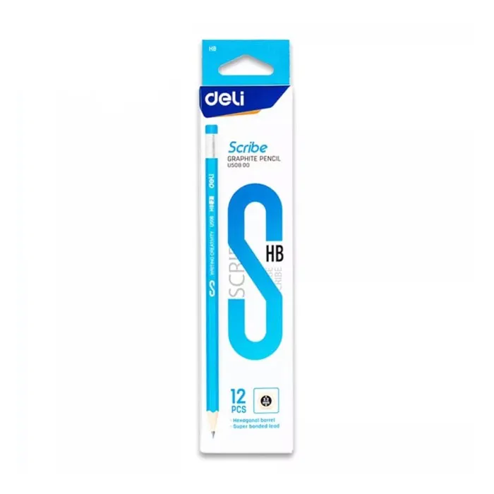 Wood Pencil Ref U50800 HB Scribe [Pk 12] Deli