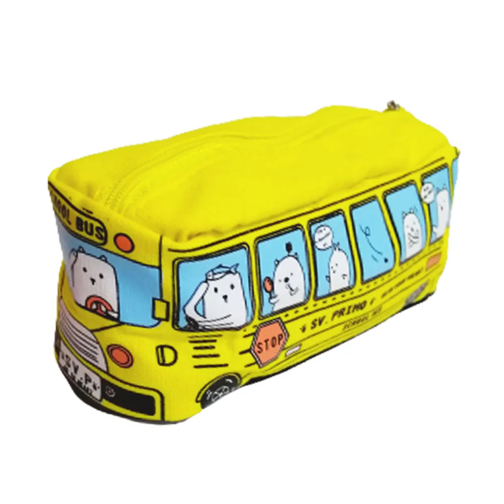 Pencil Case Polyester Bus Yellow [18*6.5cm] My Academia