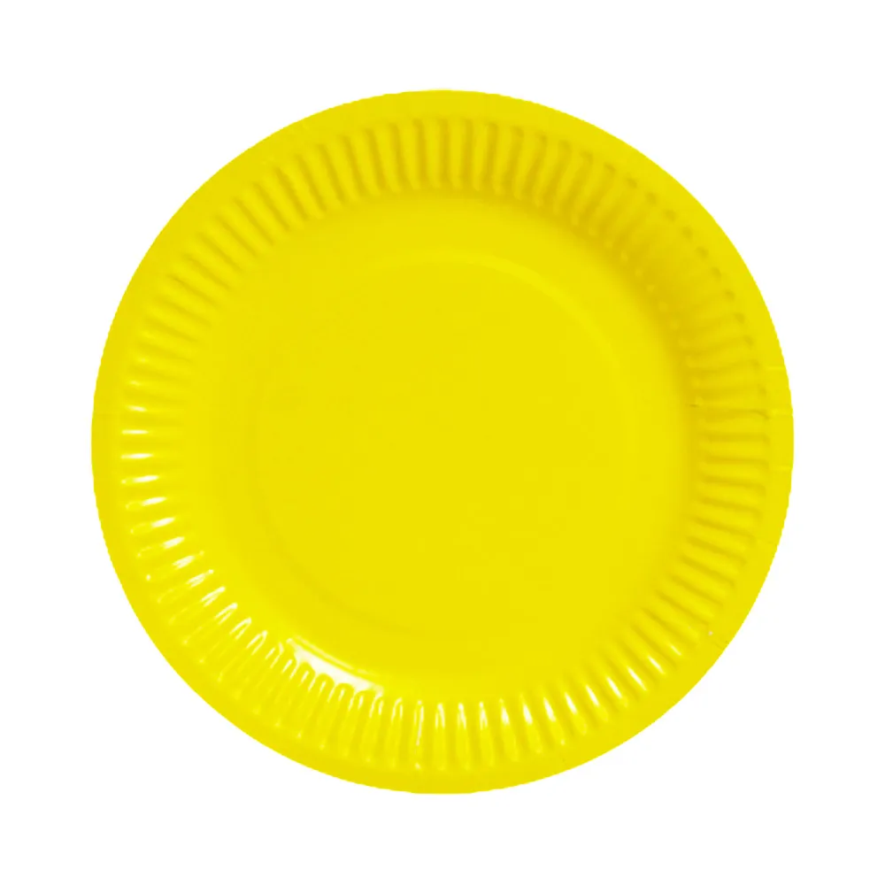 Paper Plates Party 9"/23 cm yellow [pk10] WTC