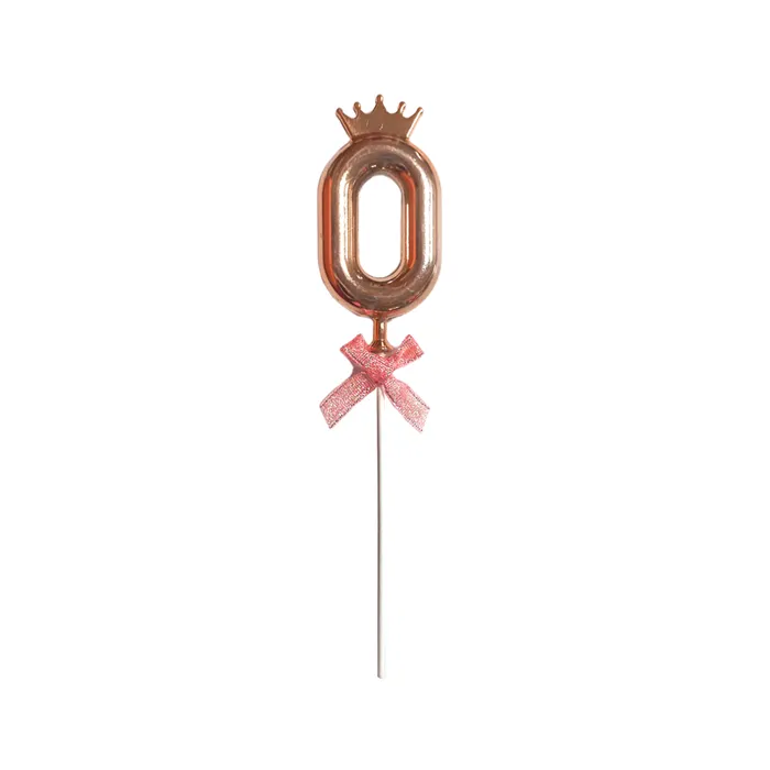 Party Cake Topper Ref LC224 No.0, Rose Gold FW