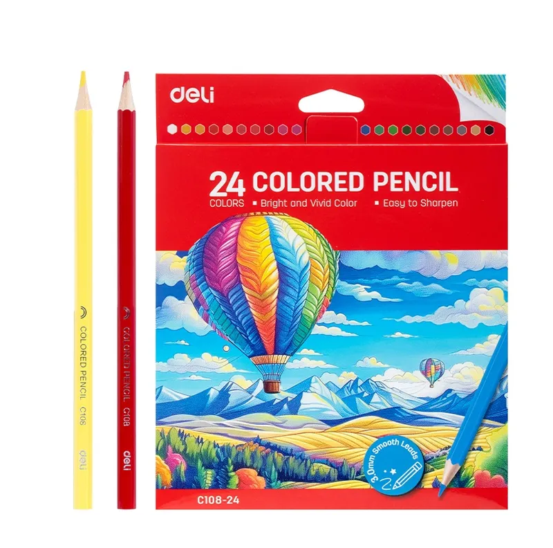 Colored pencil Ref 108-24 24 Colors Deli