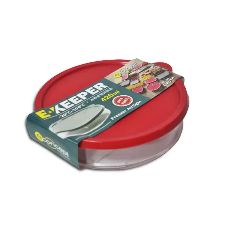 Container Ref EE8014 420ml, Round Freezer Airtight Keeper Elianware