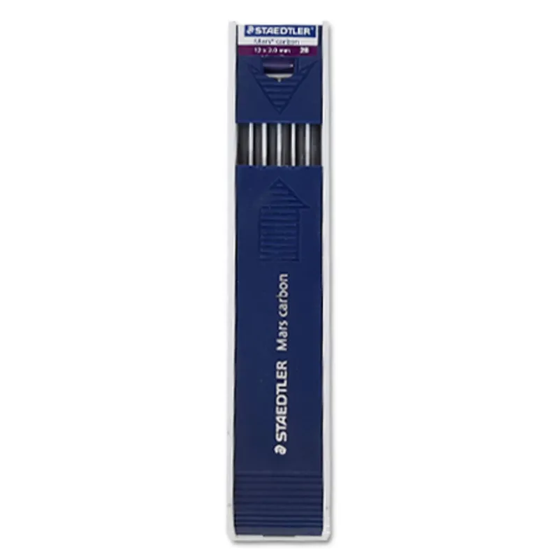 Carbon Lead Refill Ref 200-2B 2.0mm 2B [Pk 12] Staedtler