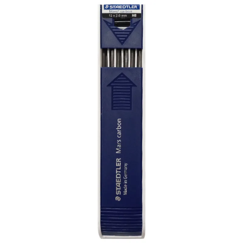 Carbon Lead Refill Ref 200-HB 2.0mm HB [Pk 12] Staedtler